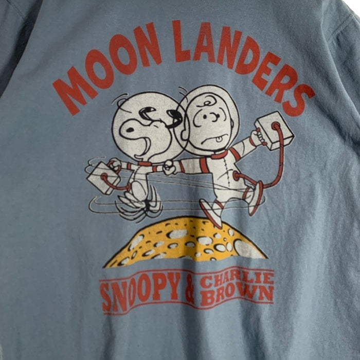 TOYS McCOY トイズマッコイ MOON LANDERS SNOOPY TEE スヌーピー プリントTシャツ ブルー TMC2538 Size L 福生店