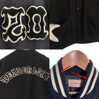 TENDERLOIN テンダーロイン 初期 メルトン ウール スタジアム ジャケット スタジャン ブラック Size L 福生店