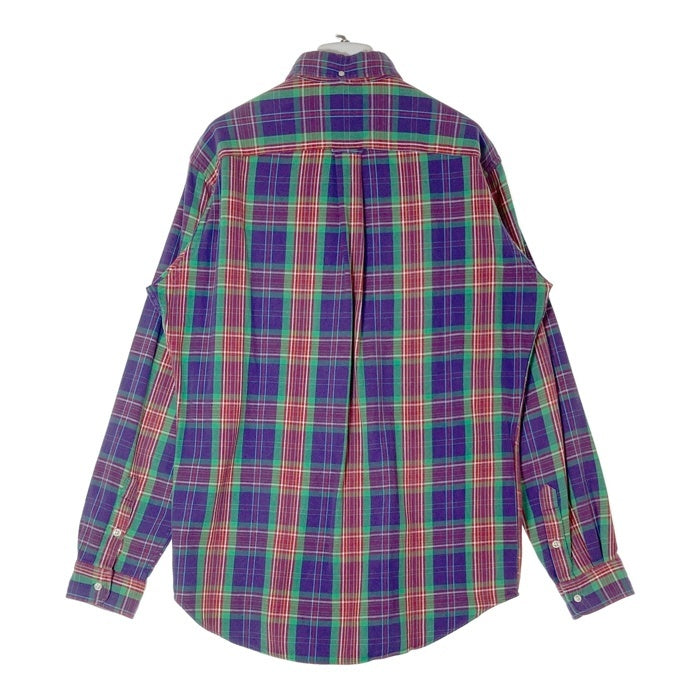 Ralph Lauren ラルフローレン RL WORKSHIRT チェック ワーク ネルシャツ パープル×グリーン sizeM 瑞穂店