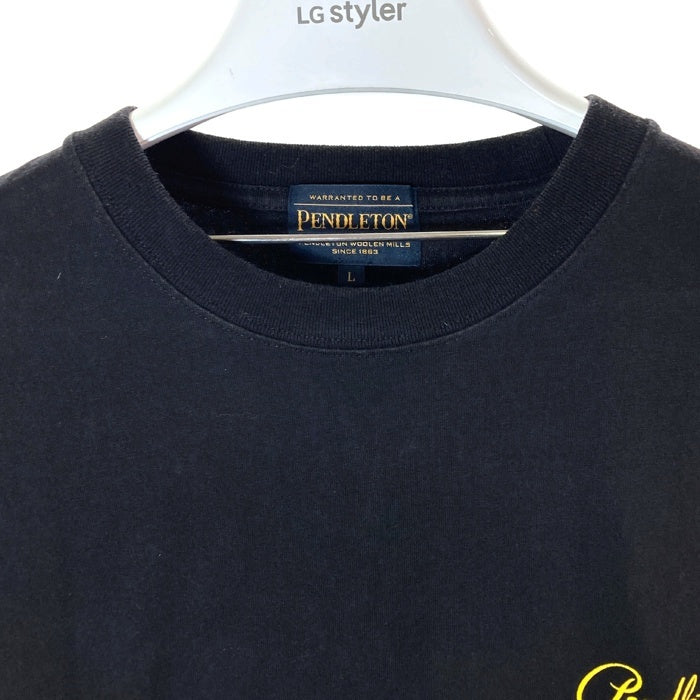 PENDLETON ペンドルトン 1275-4215 別注 バックプリント Tシャツ ブラック sizeL 瑞穂店
