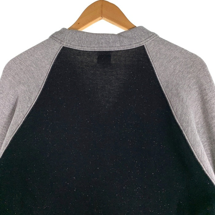 CUSHMAN クッシュマン 2トーン スウェットカーディガン グレー ブラック Size M 福生店
