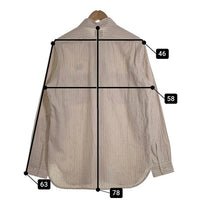 Needles ニードルズ コットン リネン ストライプシャツ アイボリー NS230 Size S 福生店