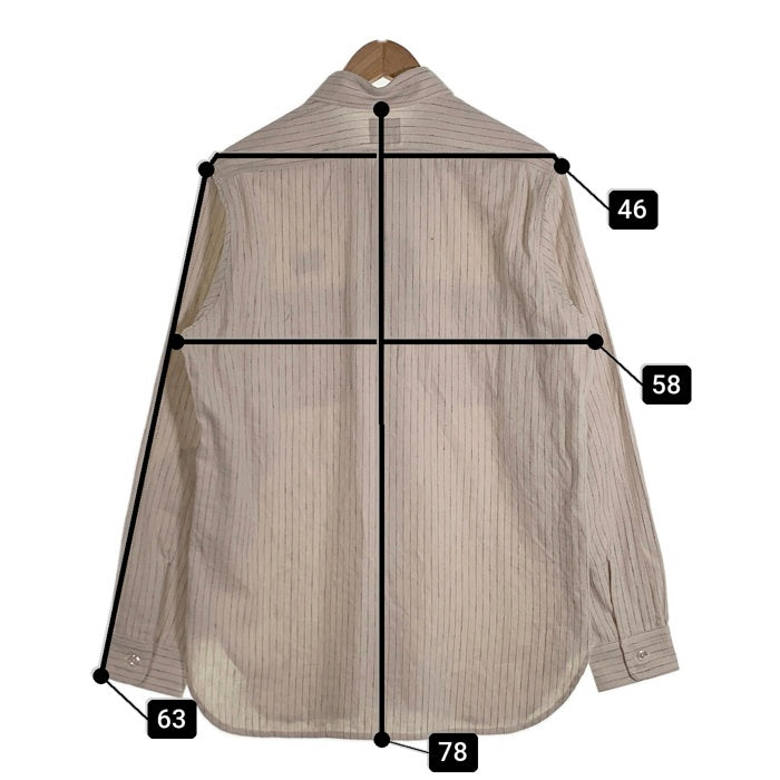 Needles ニードルズ コットン リネン ストライプシャツ アイボリー NS230 Size S 福生店