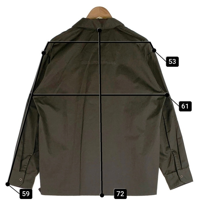 CHALLENGER チャレンジャー MAGIC NUMBER マジックナンバー TC WORK SHIRT 長袖 ワーク シャツ オリーブ Size M 福生店