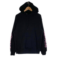 HIDE AND SEEK ハイドアンドシーク DUSTYCHAMP ダスティチャンプ Flame Hooded Sweat Shirt フレイム プルオーバースウェットパーカー ブラック Size M 福生店