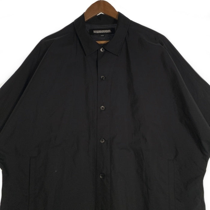 NEIGHBORHOOD ネイバーフッド 24SS DOLMANSLEEVE SHIRT SS ドルマンスリーブシャツ 半袖 バックロゴプリント ブラック 241AQNH-SHM05 Size L 福生店