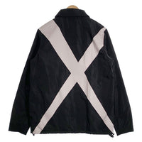 glamb グラム Cross coach Jacket クロスプリント コーチジャケット ブラック GB17AT/JKT02 Size 3 福生店