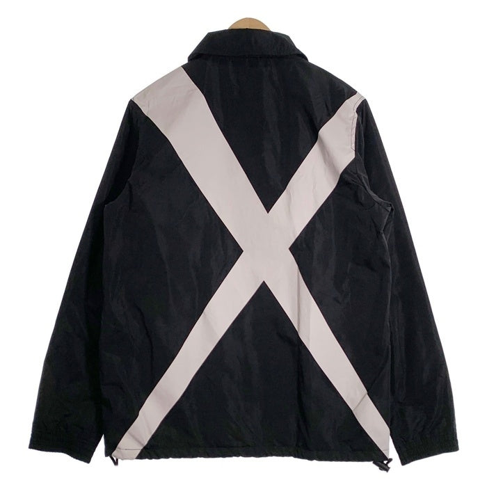 glamb グラム Cross coach Jacket クロスプリント コーチジャケット ブラック GB17AT/JKT02 Size 3 福生店