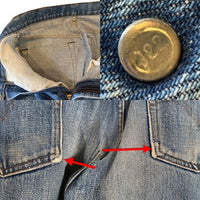 90's Levis リーバイス 502 ボタン裏J22 BIG E ビッグイー 隠しリベット 赤耳 セルビッチ デニムパンツ ライトブルー Size 28 福生店
