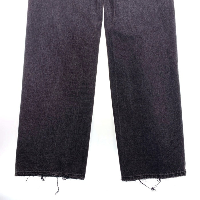 liju USED加工 デニムワイドパンツ ブラック Size 84cm 福生店