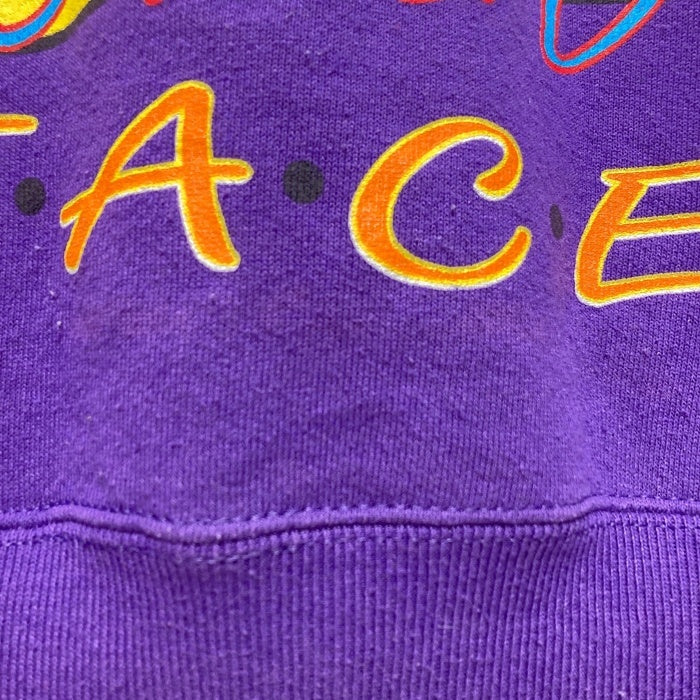 Lee リー USA製 WORLD PEACE スウェットトレーナー パープル size- 瑞穂店