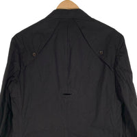 Yohji Yamamoto POUR HOMME ヨウジヤマモト プールオム コットン デザイン ロングコート ブラック HT-C04-046 Size 3 福生店