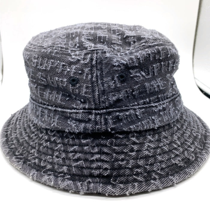 SUPREME シュプリーム 24AW Needle Punch Denim Crusher ニードルパンチデニムクラッシャーハット ブラック Size M/L 福生店