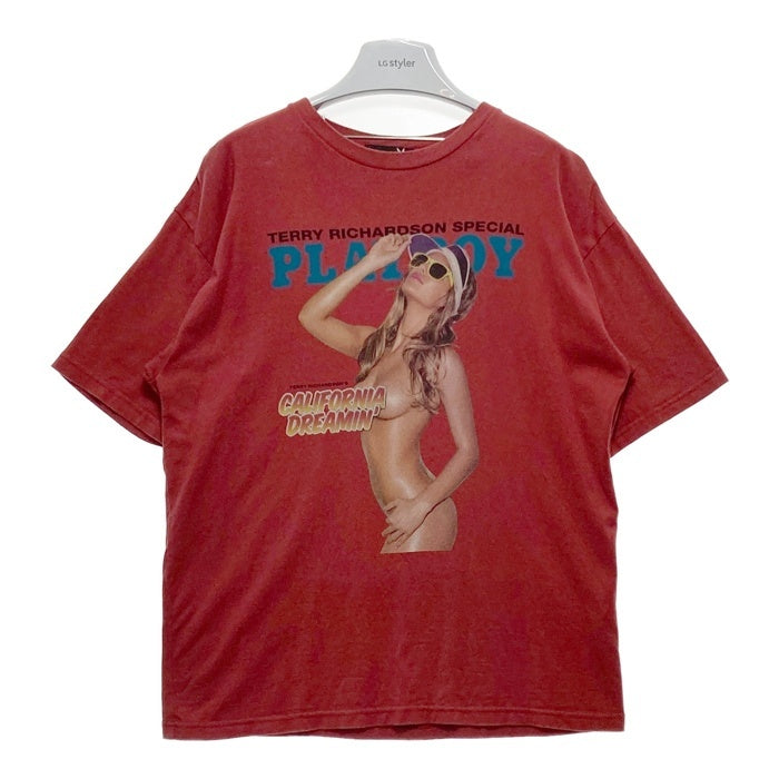 HYSTERIC GLAMOUR ヒステリックグラマー PLAY BOY プレイボーイ プリントTシャツ レッド 12171CT02 Size M 瑞穂店
