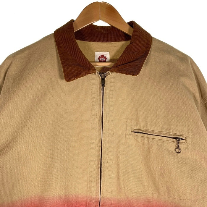 PLT PARIS SAINT GERMAIN パリサンジェルマン キャンバスダック ジップアップジャケット ベージュ レッド ベイクルーズ Size L 福生店