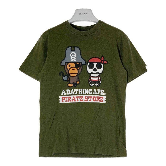 A BATHING APE アベイシングエイプ Baby Milo ベビーマイロ パイレーツストア限定 Ｔシャツ グリーン sizeS 瑞穂店
