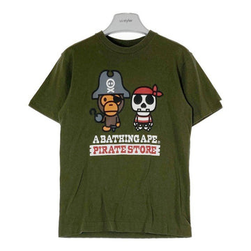 A BATHING APE アベイシングエイプ Baby Milo ベビーマイロ パイレーツストア限定 Ｔシャツ グリーン sizeS 瑞穂店