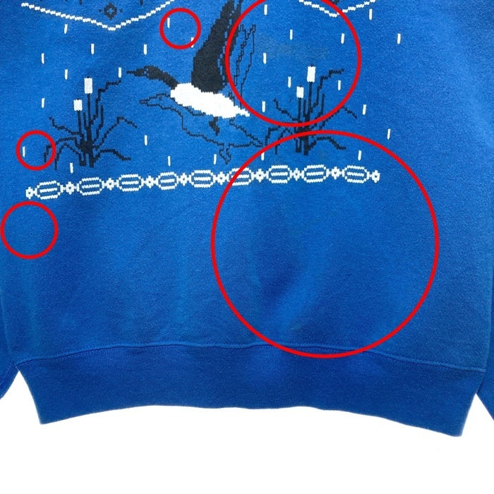 Tultex タルテックス USA製 鴨柄 スウェットトレーナー ブルー sizeM 瑞穂店