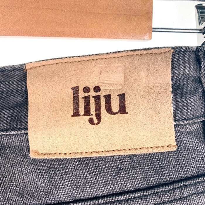 liju USED加工 デニムワイドパンツ ブラック Size 84cm 福生店
