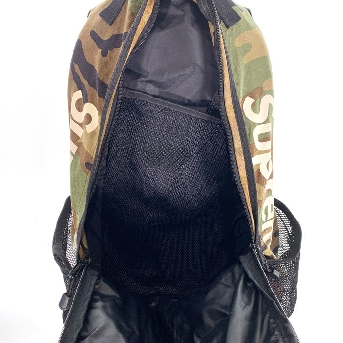 Supreme シュプリーム 14SS Logo Backpack ロゴ バックパック リュック ウッドランドカモ 福生店