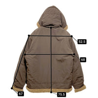 AVIREX アヴィレックス B-3 HOODIE ミリタリージャケット 中綿 ボア ポリエステル ブラウン 783-2252050 Size XL 瑞穂店