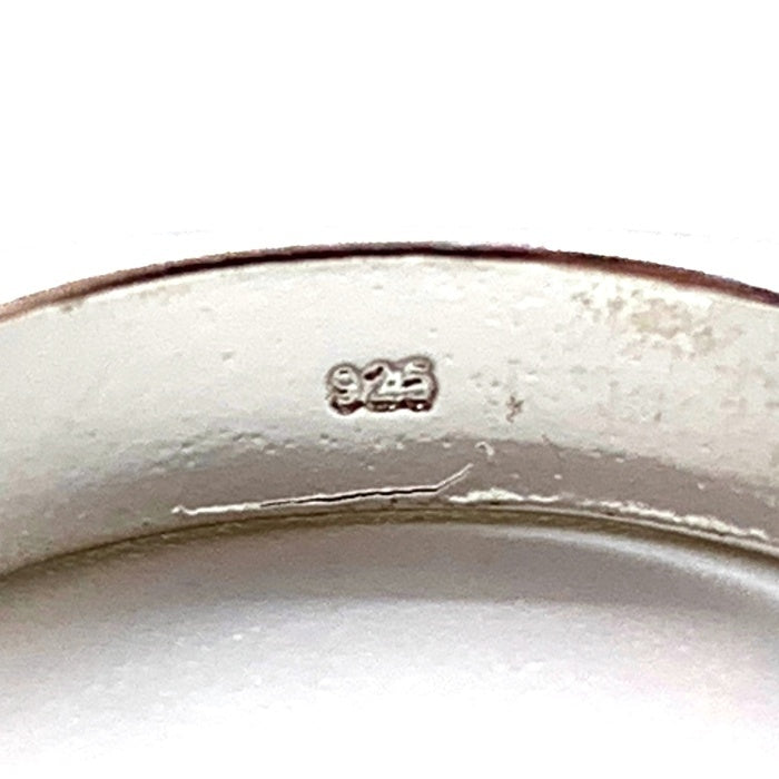 ノーブランド スクエア プレーン シルバーリング SV925 Size 16号 福生店