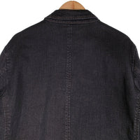 BURBERRY LONDON バーバリーロンドン ブラックデニムジャケット ミドル丈 ノバチェック BBP39-705-08 Size LL 福生店