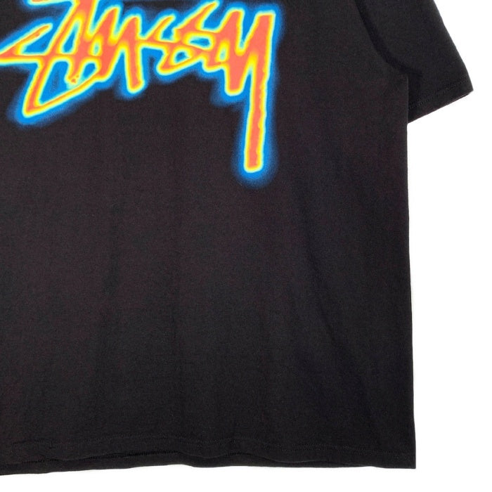 STUSSY ステューシー 24SS THERMAL STOCK TEE サーモグラフィー プリント Tシャツ ブラック Size XL 福生店