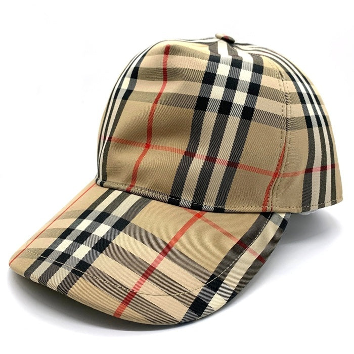 BURBERRY LONDON バーバリーロンドン 23SS ヘビーコットンノバチェック ベースボールキャップ 帽子 ベージュ 8026929 Size M 福生店