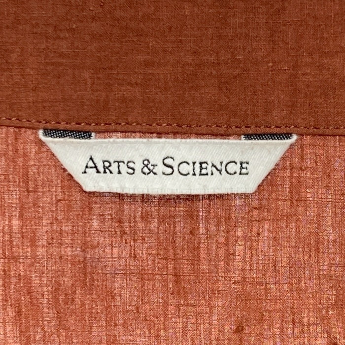 ARTS&SCIENCE アーツアンドサイエンス リネン ブラウス シャツ ブラウン 長袖 0241-L2089-1030 Size 1 瑞穂店