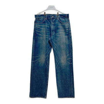CELINE セリーヌ W BF 007 N726 365M 07DU ボタンフライ ストレートデニムパンツ ジーンズ インディゴ USED加工 Size 31 瑞穂店