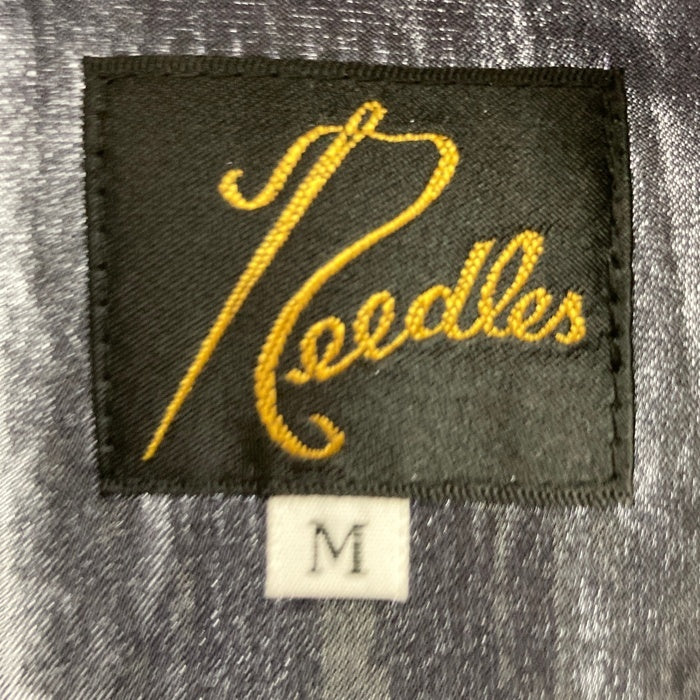 Needles ニードルズ Cabana Shirt カバナシャツ 開襟 半袖 チェッカーフラッグ ブラック OT096 Size M 瑞穂店