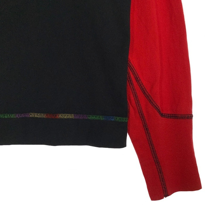 EVISU エヴィス カモメプリント ロングスリーブTシャツ フリーダムスリーブ ブラック レッド Size 38 福生店