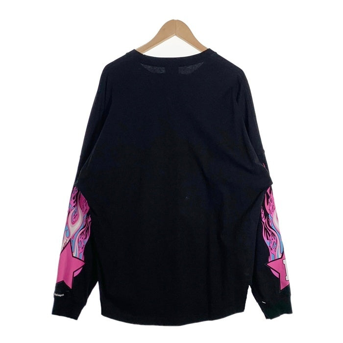 Paragraph パラグラフ アーチファイヤーロゴプリント ロングスリーブTシャツ ブラック Size 1 福生店