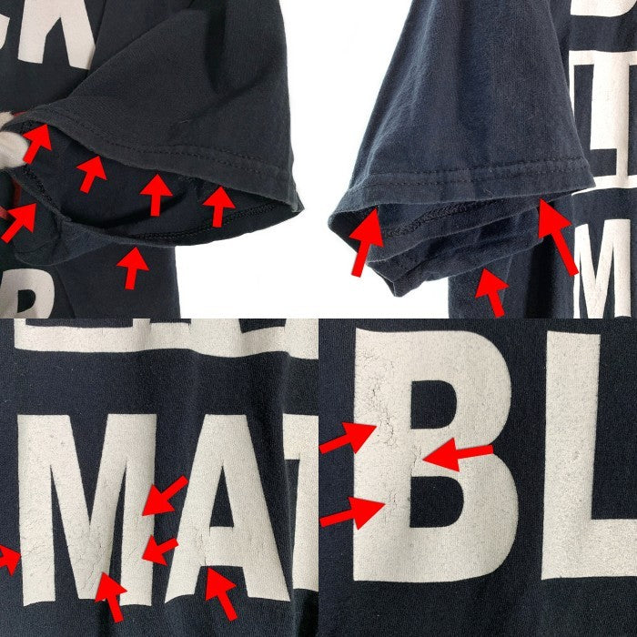 BLACK LIVES MATTER ブラックライヴズマター プリントTシャツ ブラック Size 2XL 福生店
