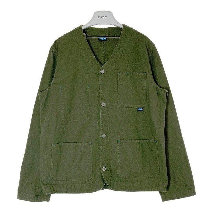 KAVU カブー ノーカラーカバーオール カーキ sizeL 瑞穂店