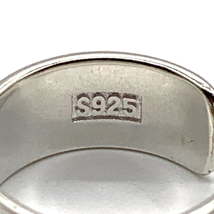 ノーブランド 8mm プレーン シルバーリング SV925 Size 約15号 福生店