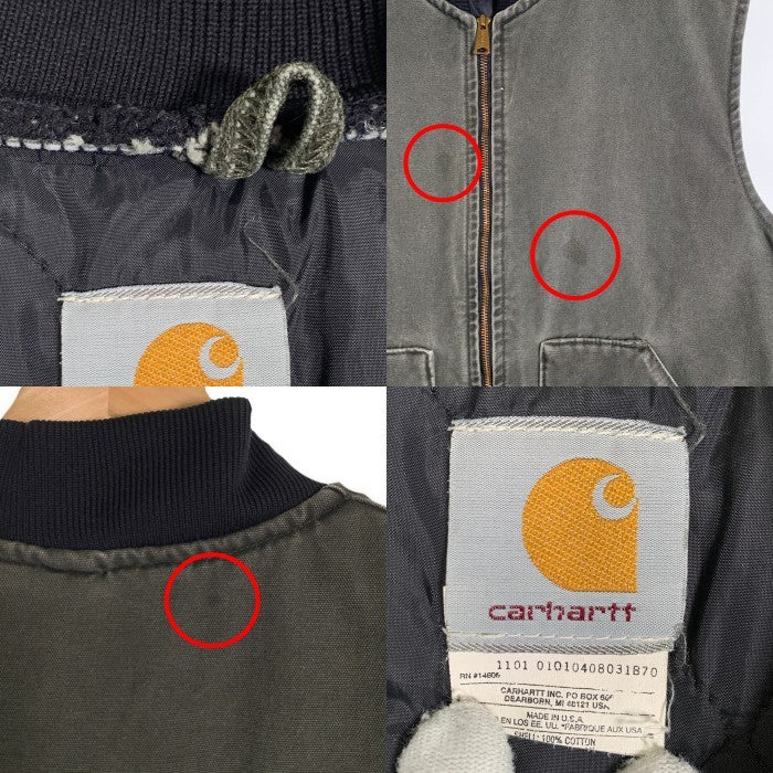 00‘ｓ Carhartt カーハート Duck Work Vest ダック ワーク ベスト モスグリーン Size XXL相当 福生店