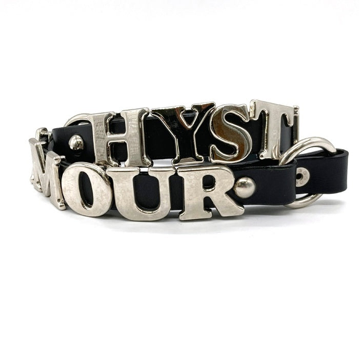 HYSTERIC GLAMOUR ヒステリックグラマー スタッズ シルバーロゴ ベルト ブラック 瑞穂店