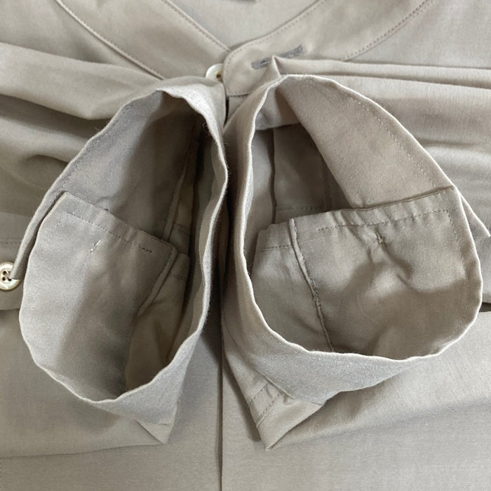 LA MOND ラモンド バンドカラーシャツ 長袖 ベージュ LM-S-035 Size 4 瑞穂店