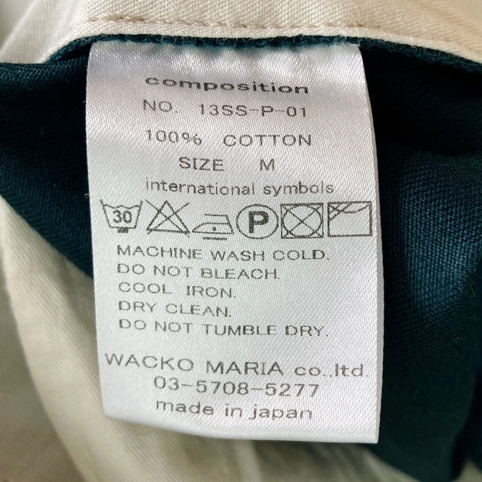 WACKO MARIA ワコマリア ホワイトステッチ ワークパンツ グリーン sizeM 瑞穂店