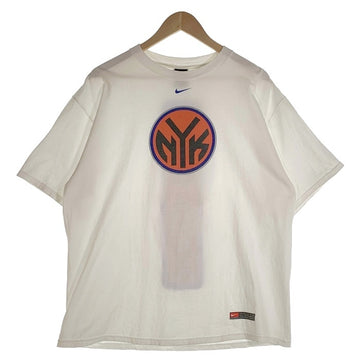 00's NIKE TEAM ナイキ NBA ニューヨーク・ニックス プリントTシャツ ホワイト メキシコ製 Size L 福生店