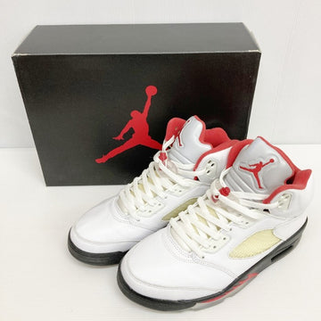 NIKE ナイキ AIR JORDAN5 RETRO Fire Red エアジョーダン５ レトロ ファイア レッド DA1911-102 ホワイト size27.5cm 瑞穂店