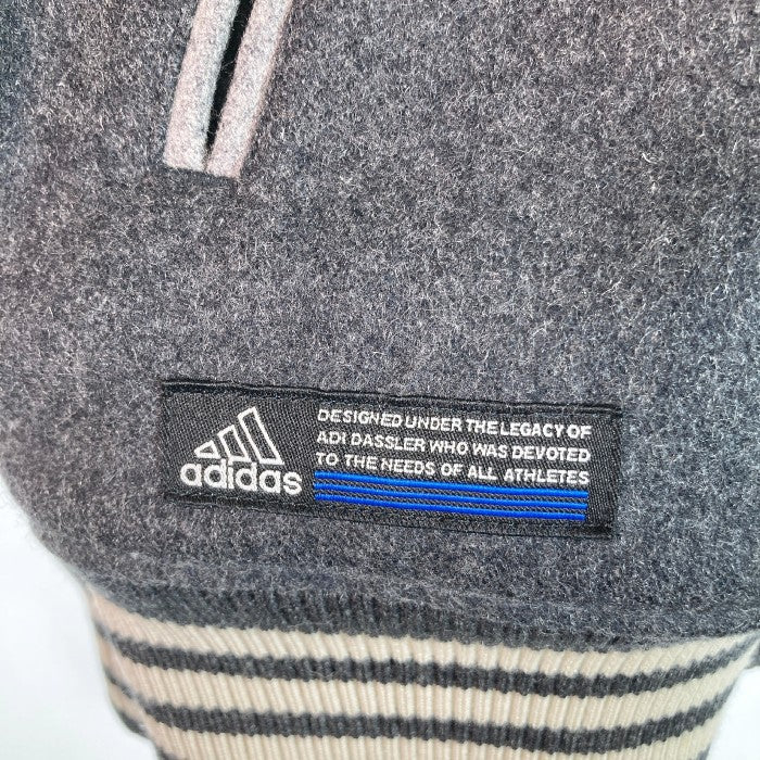 adidas アディダス 00’s 国旗タグ ウールスタジャン グレー sizeM 瑞穂店