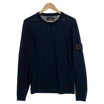 STONE ISLAND ストーンアイランド Shadow Knit Sweater ニットセーター コットン ブラック 薄手 6619505A1 Size M 福生店