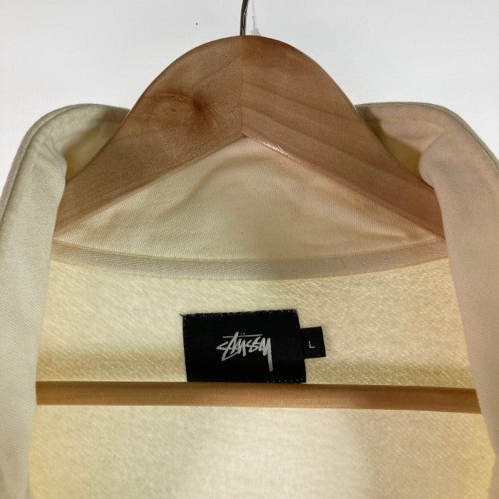 STUSSY ステューシー フルジップ スウェット アイボリー sizeL 瑞穂店