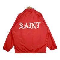 SAINT Mxxxxxx セントマイケル 23SS COACH JACKET コーチジャケット レッド ナイロン Size L 福生店