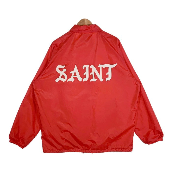 SAINT Mxxxxxx セントマイケル 23SS COACH JACKET コーチジャケット レッド ナイロン Size L 福生店