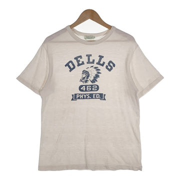 Heller's Cafe ヘラーズカフェ DELLS プリントTシャツ ホワイト Size L 相当 福生店