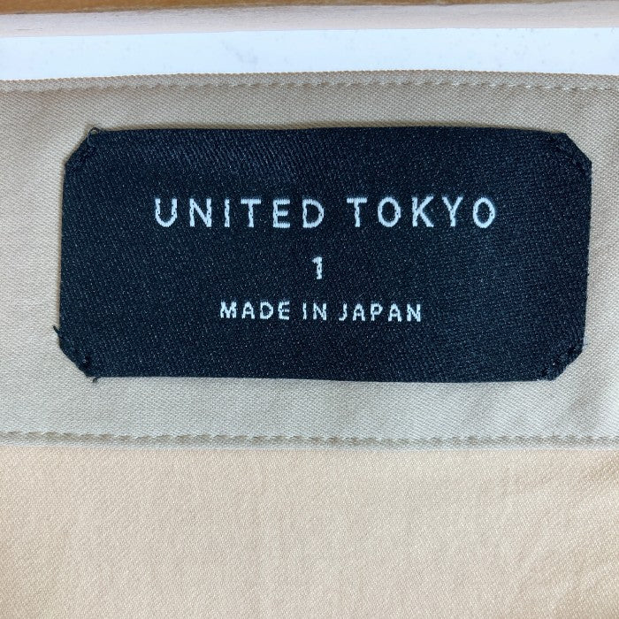 UNITED TOKYO ユナイテッドトウキョウ 19AW スカーフ柄 レイヤードスカート  総柄ベージュ size1 瑞穂店